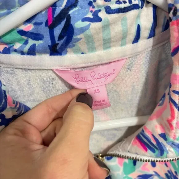 Lilly Pulitzer Women's UPF 50+ Skipper Popover Terry Dress Cabana Cocktail XS - Picture 5 of 7